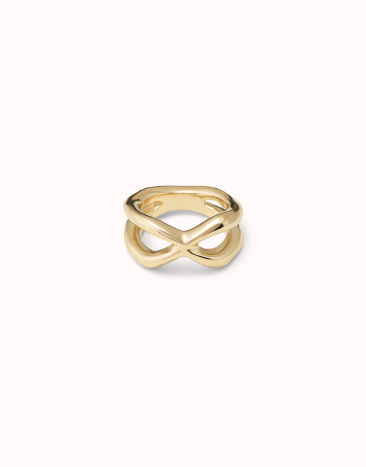 ANILLO CROSSED (Gold-Plated) | Uno de 50 | Luby 
