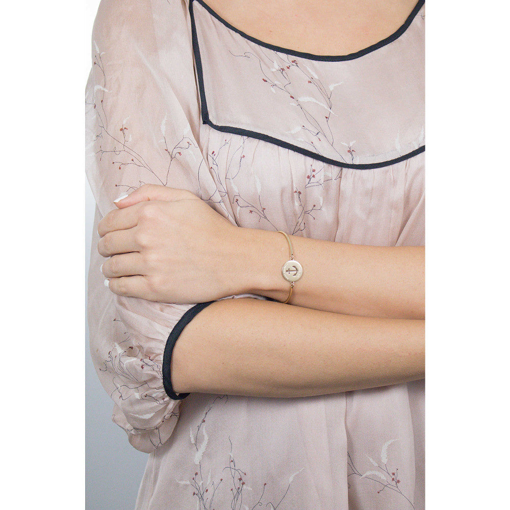 Chakra Anchor Pendant Bracelet (Gold) | Brosway Italia | Luby 