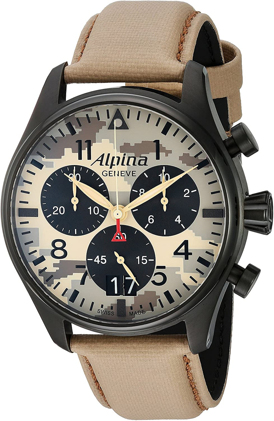 Startimer Pilot Chronograph Big Date (Light Woodland Camo Patterned)