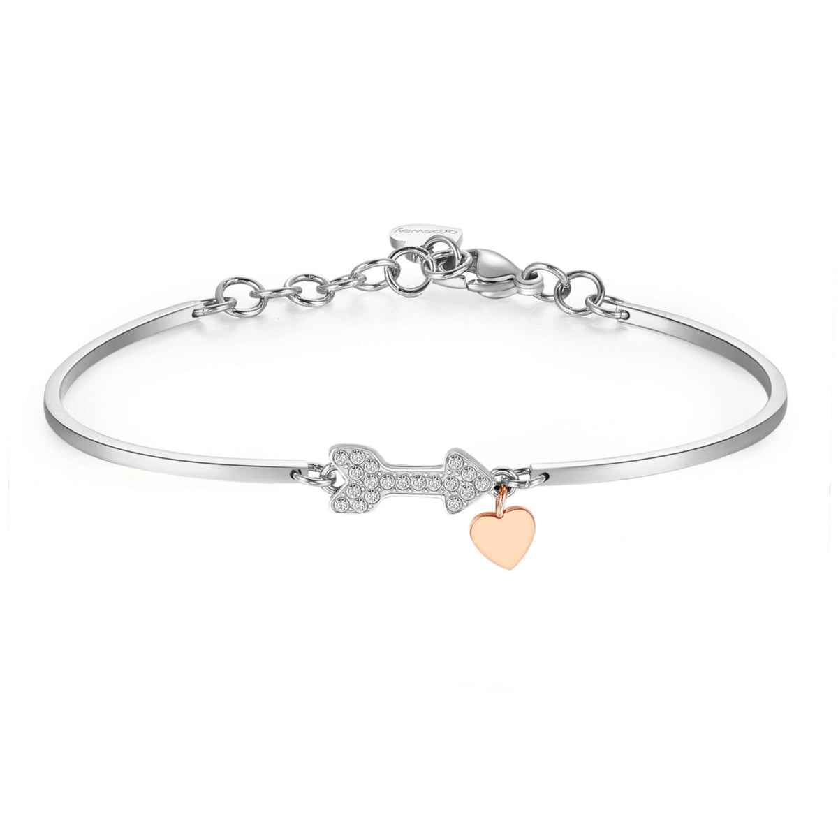 Chakra Arrow Pendant Bracelet (Silver-Rose Gold) | Brosway Italia | Luby 