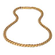 11mm Gold Cuban Link Steel Necklace | ARZ Steel | Luby 