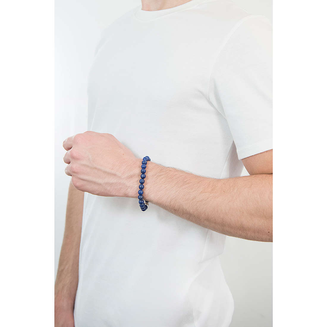Shanti Beads Bracelet (Silver-Blue) | Brosway Italia | Luby 