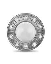 Dije de galaxia de luna blanca (plata/blanco)