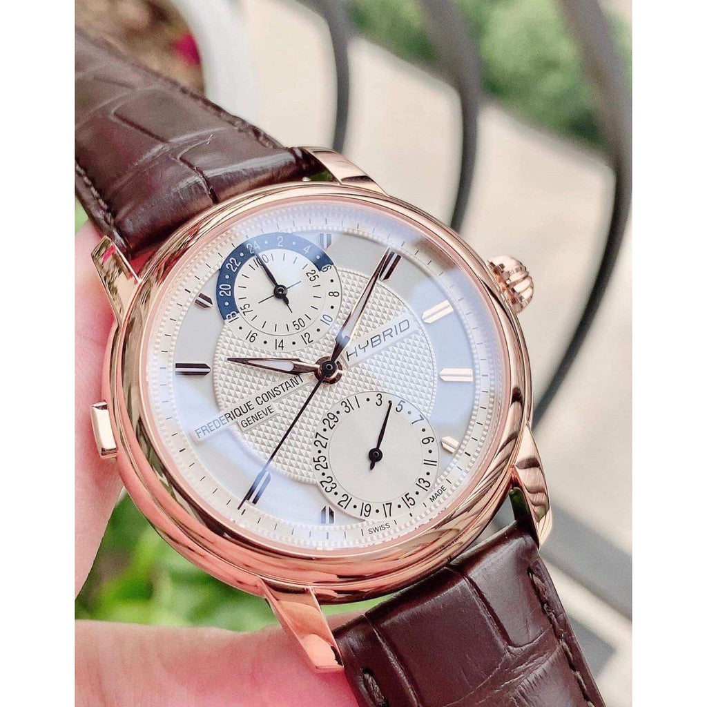 Hybrid Manufacture (Rose-Gold/Brown) | Frederique Constant | Luby 