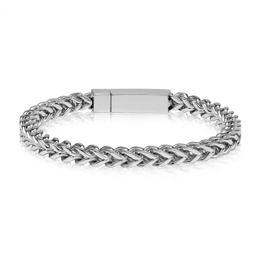 Stainless-Steel Franco Link Bracelet | ARZ Steel | Luby 