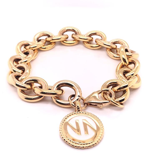 Penelope Rose Gold Bracelet with White Enamel | Nomination Italy | Luby 