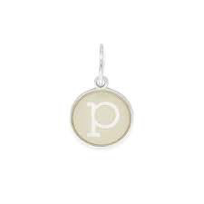 Letter P Etching Charm (Silver) | Alex and Ani | Luby 