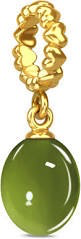 August Protection Charm (Gold/Green) | Endless Jewelry | Luby 