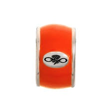Coral Enamel Charm (Silver/Orange) | Endless Jewelry | Luby 