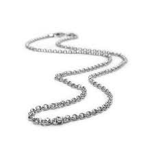Belle Etoile Sterling Silver Thin Rolo Chain