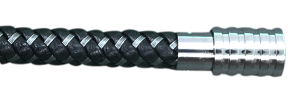 Braided Leather and Steel Bracelet | Kermar | Luby 