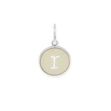 Letter R Etching Charm (Silver)