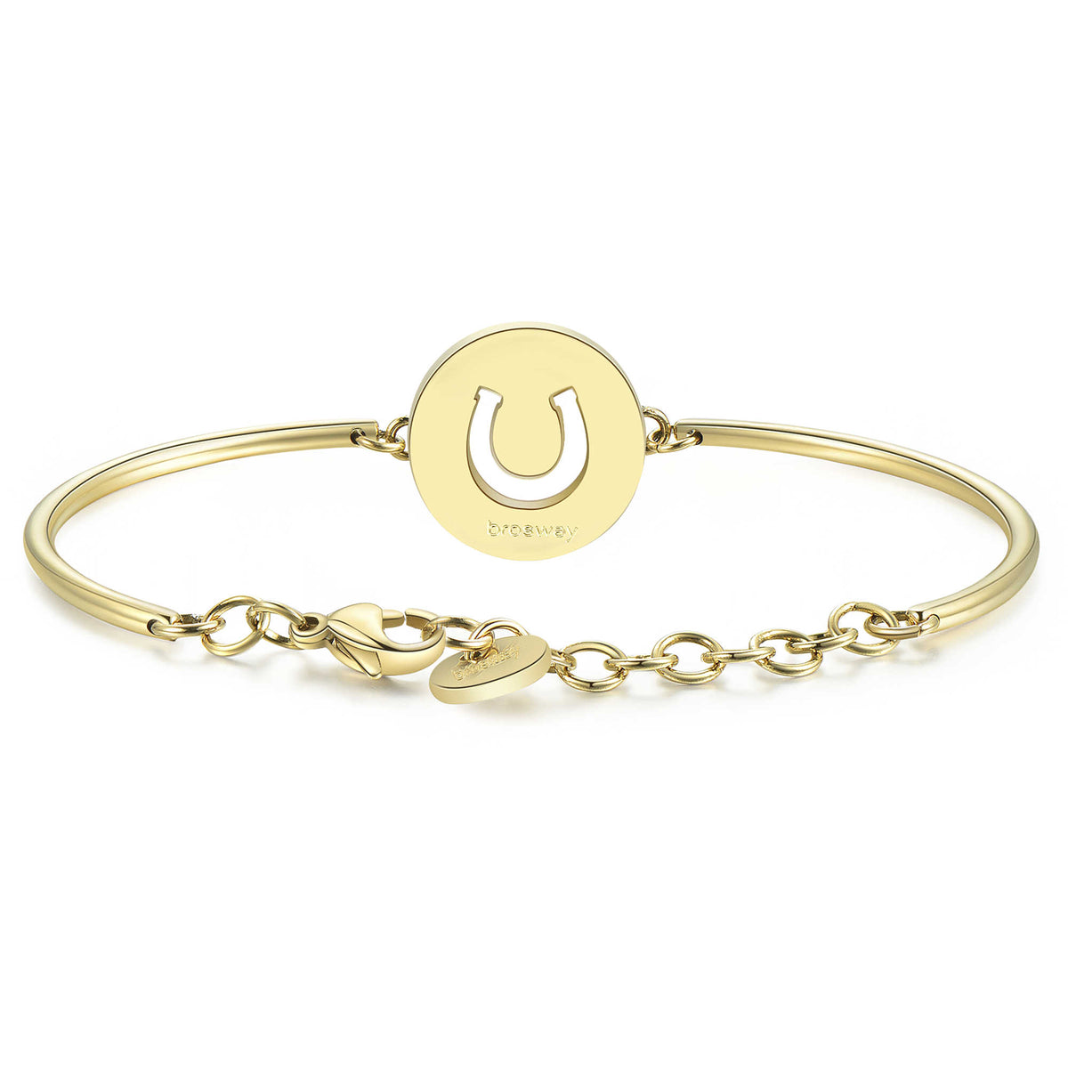 Chakra Horseshoe Pendant Bracelet (Gold) | Brosway Italia | Luby 