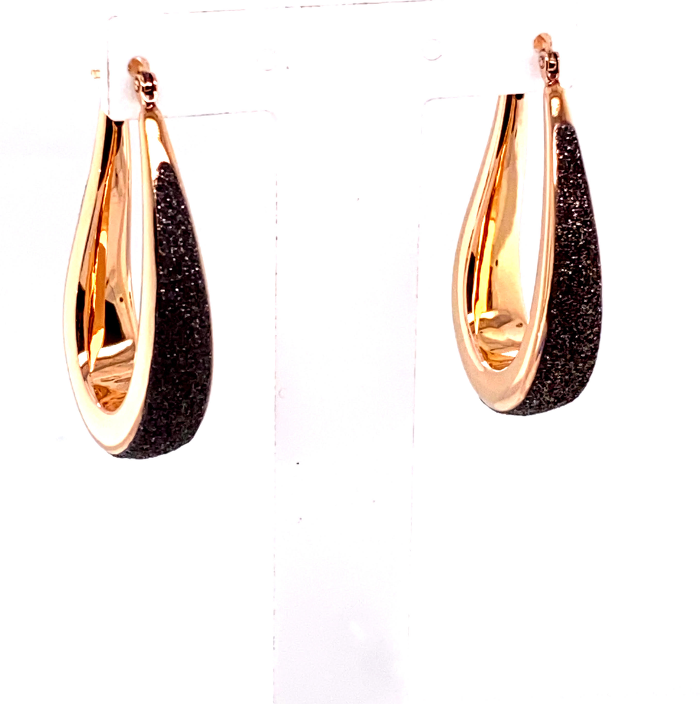 Dust of Dreams Small Teardrop Earrings (Rose-Gold) | Pesavento | Luby 