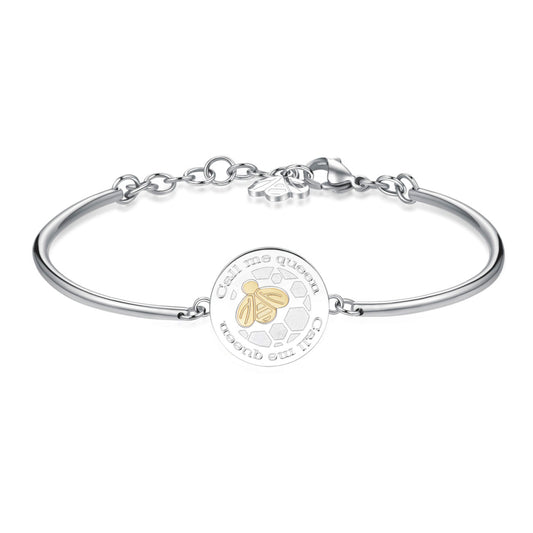 Chakra Bee Engraved Bracelet (Silver) | Brosway Italia | Luby 