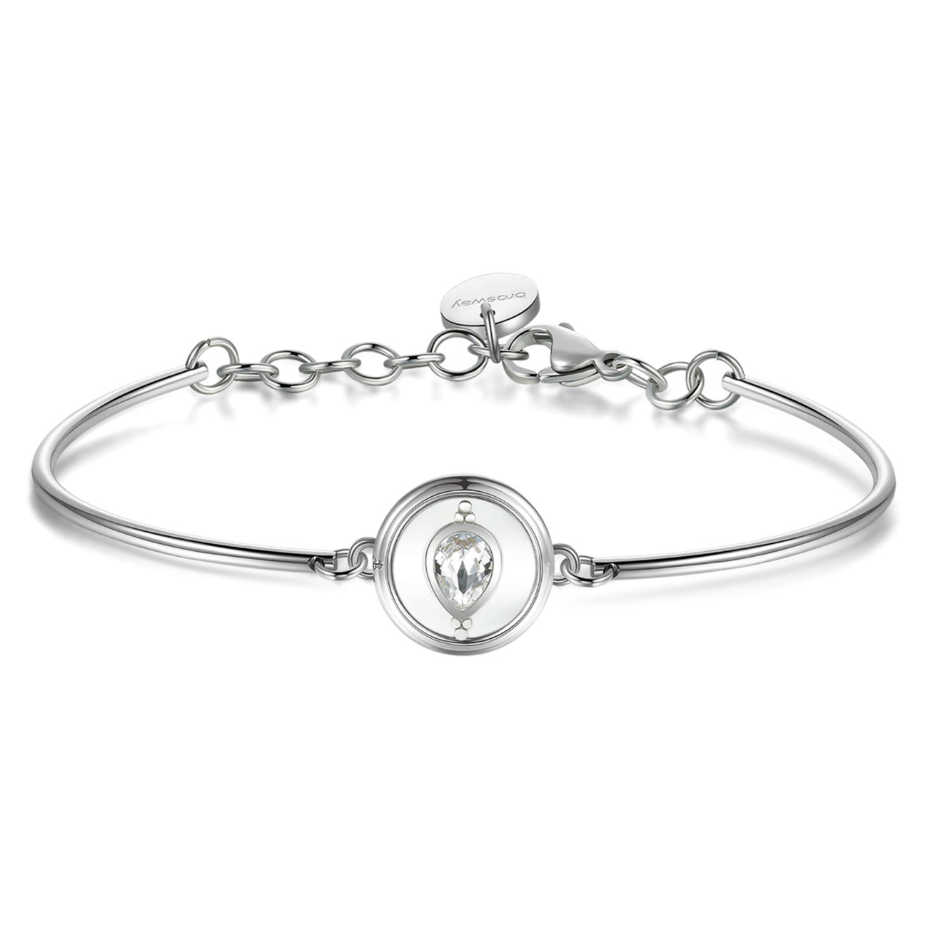 Chakra White Droplet Bracelet (Silver) | Brosway Italia | Luby 