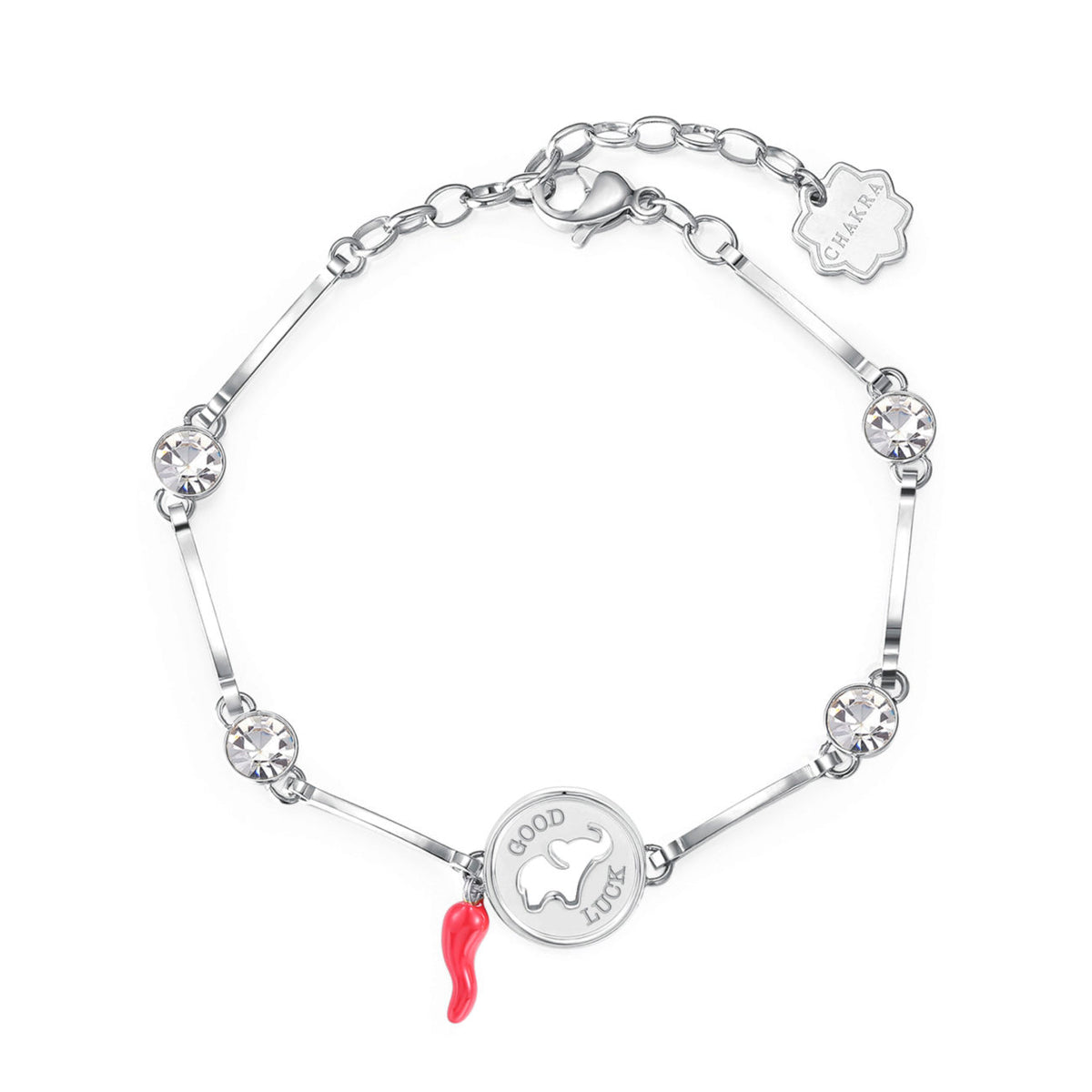 Chakra Elephant Bracelet (Silver) | Brosway Italia | Luby 