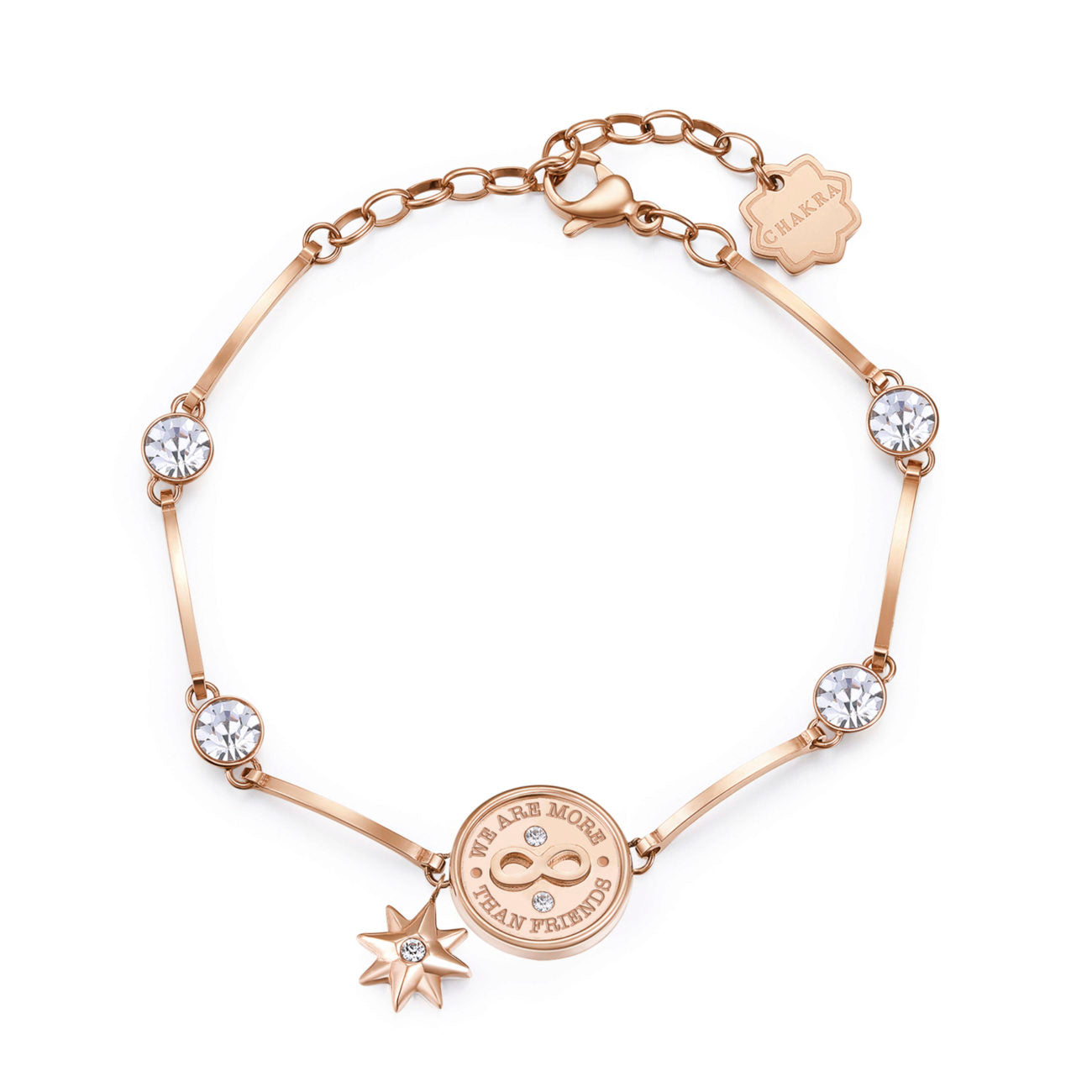 Chakra "We are more the Friends" Infinity Bracelet (Rose-Gold) | Brosway Italia | Luby 
