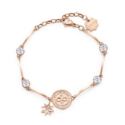 Chakra "We are more the Friends" Infinity Bracelet (Rose-Gold) | Brosway Italia | Luby 