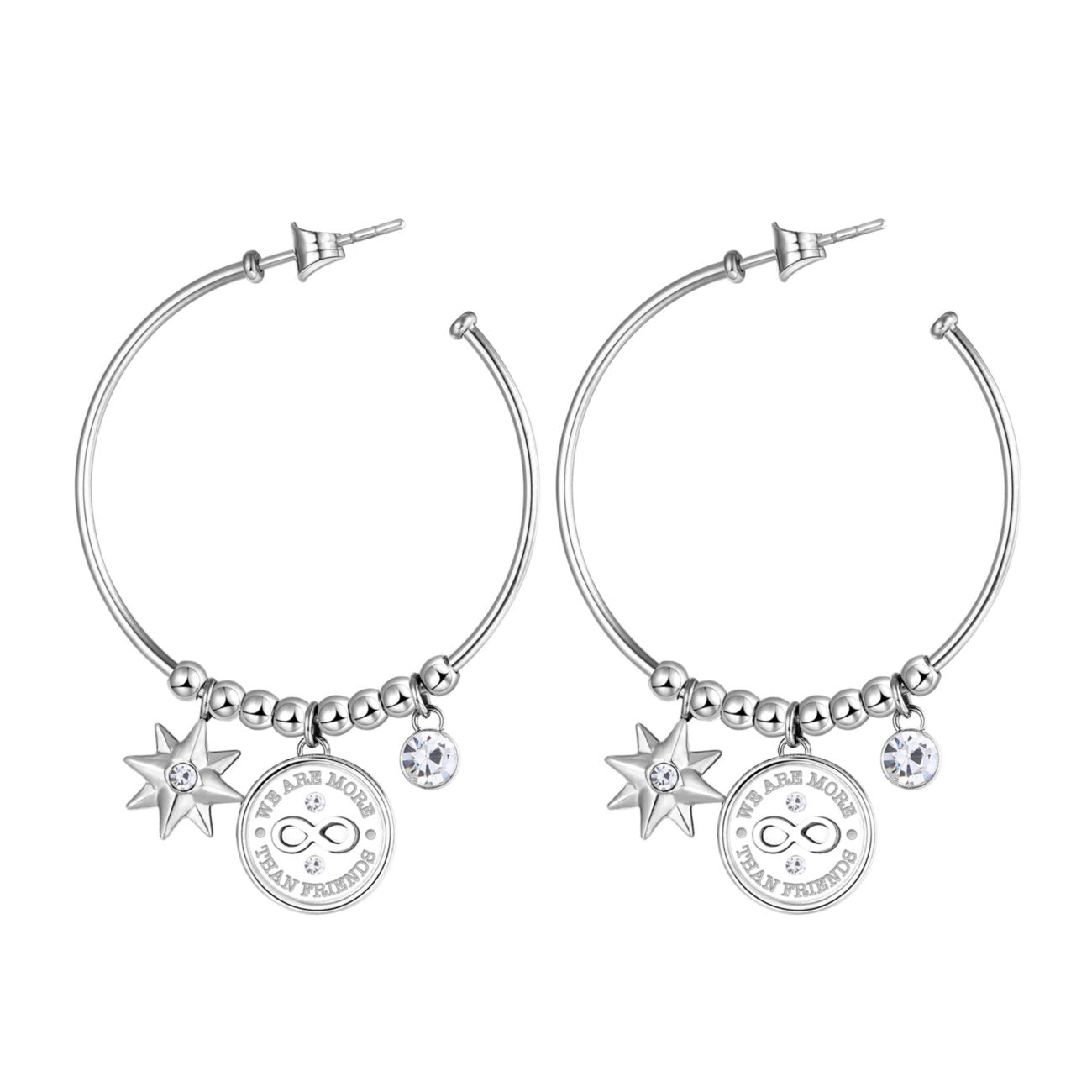 Chakra Infinity Pendant Earrings (Silver) | Brosway Italia | Luby 