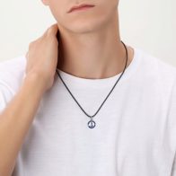 Horizon Anchor Necklace (White/Blue) | Brosway Italia | Luby 