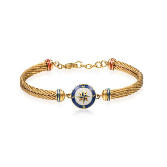 Horizon Compass Bracelet (Gold) | Brosway Italia | Luby 