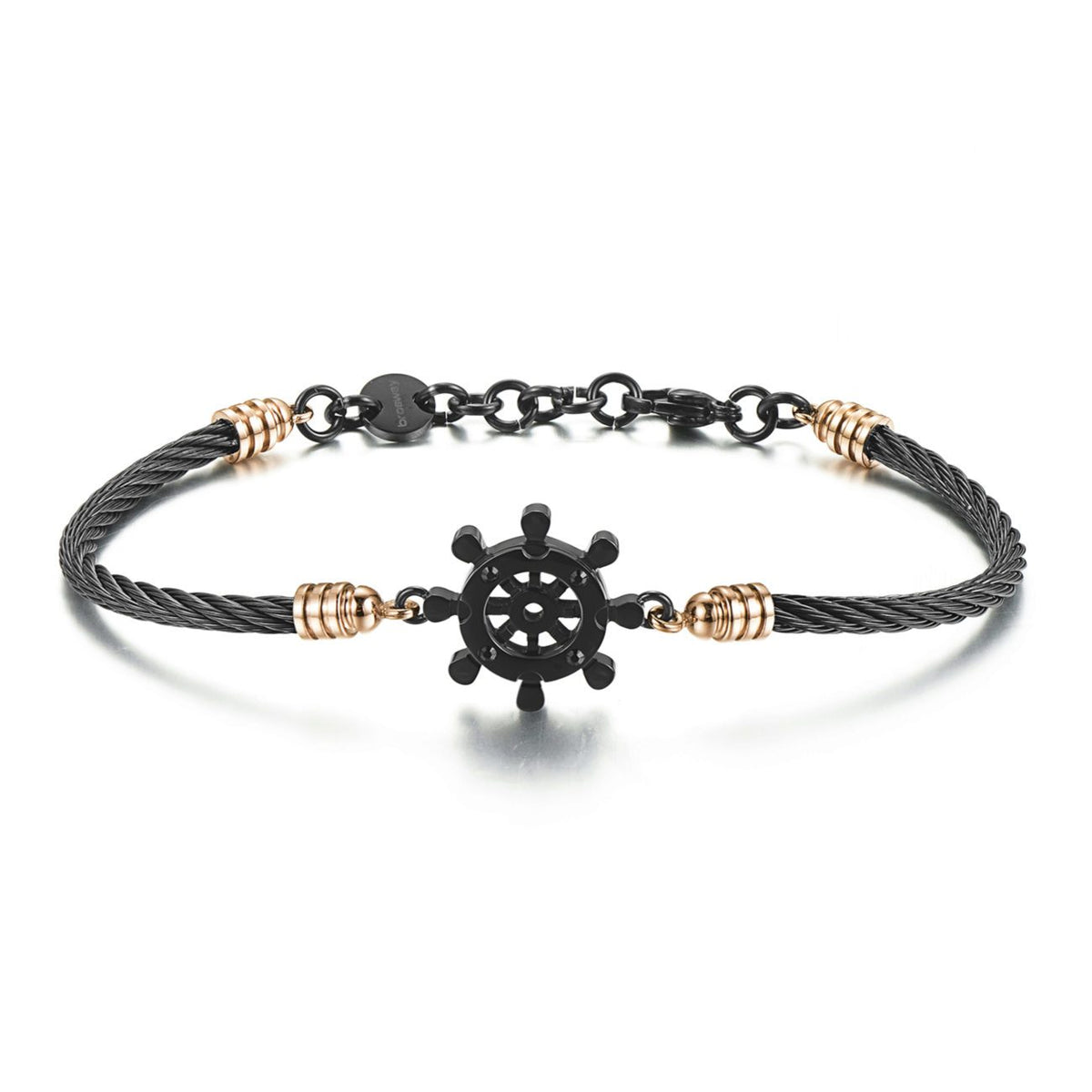 Horizon Ship Wheel Leather Bracelet | Brosway Italia | Luby 