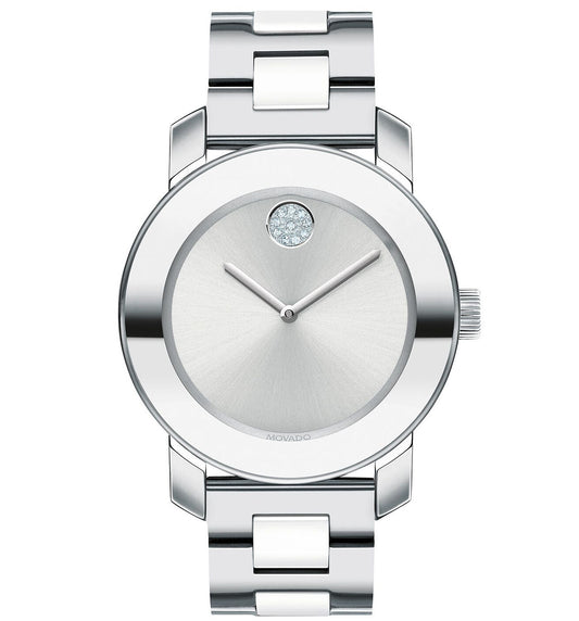 Movado BOLD Ceramic Silver | Movado | Luby 