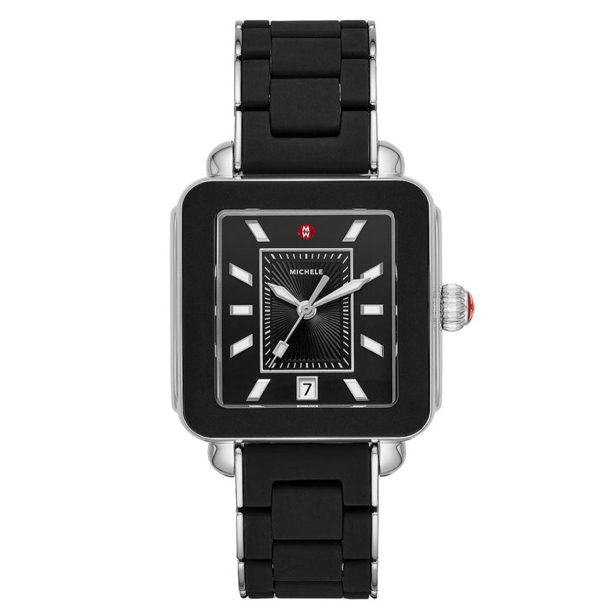 Reloj Deco Sport envuelto en silicona negra