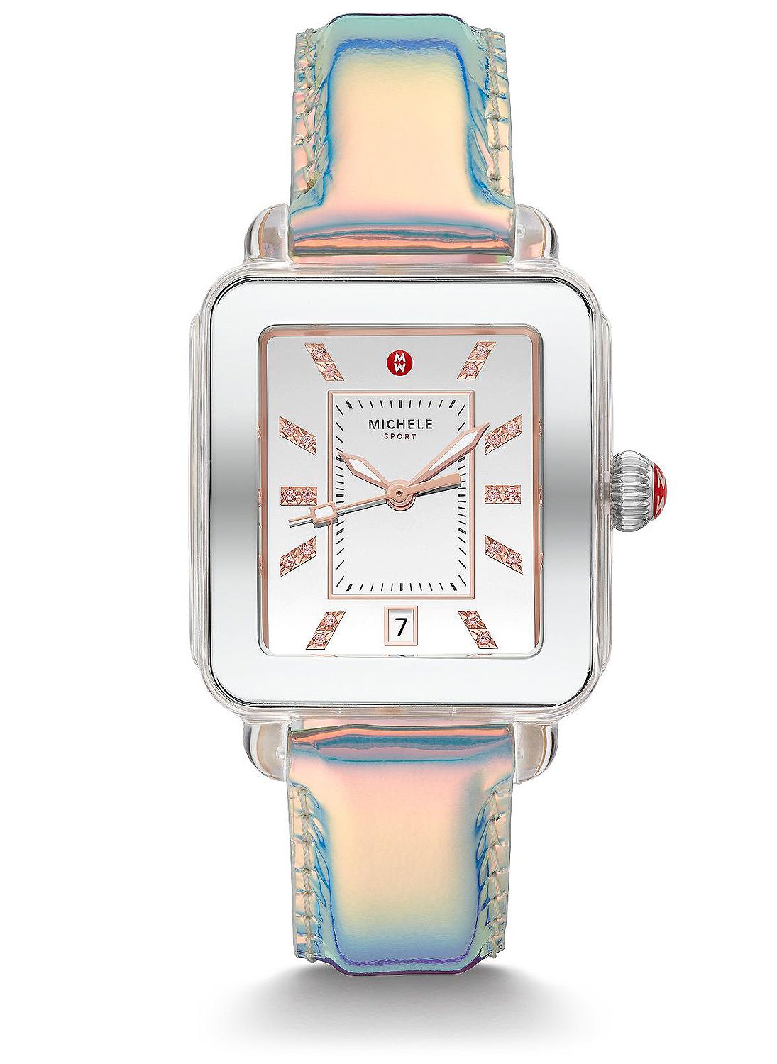 Deco Sport Stainless Topaz Dial Watch | Michele | Luby 