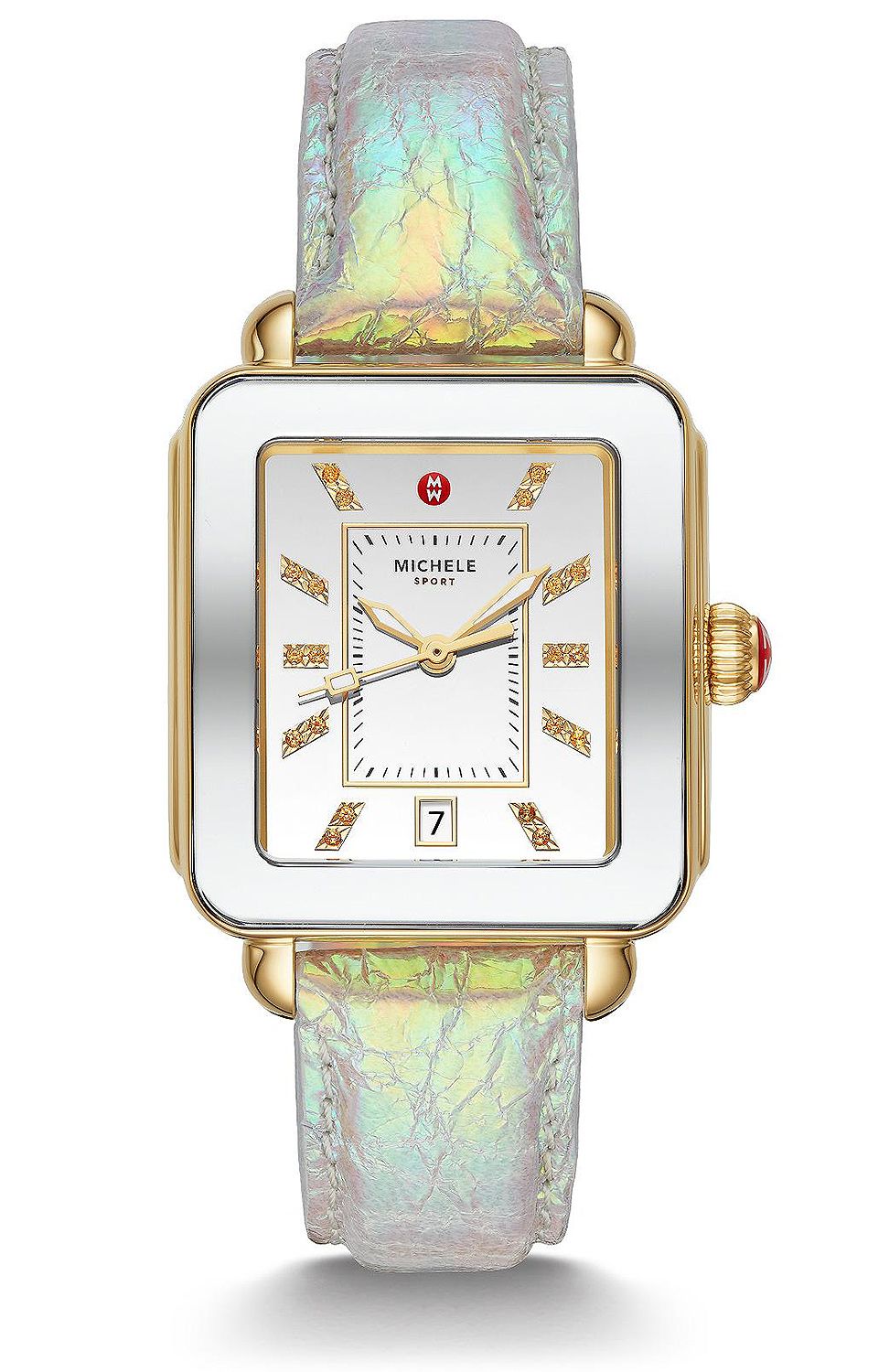 Deco Sport Two-Tone Gold-Tone Topaz Watch | Michele | Luby 