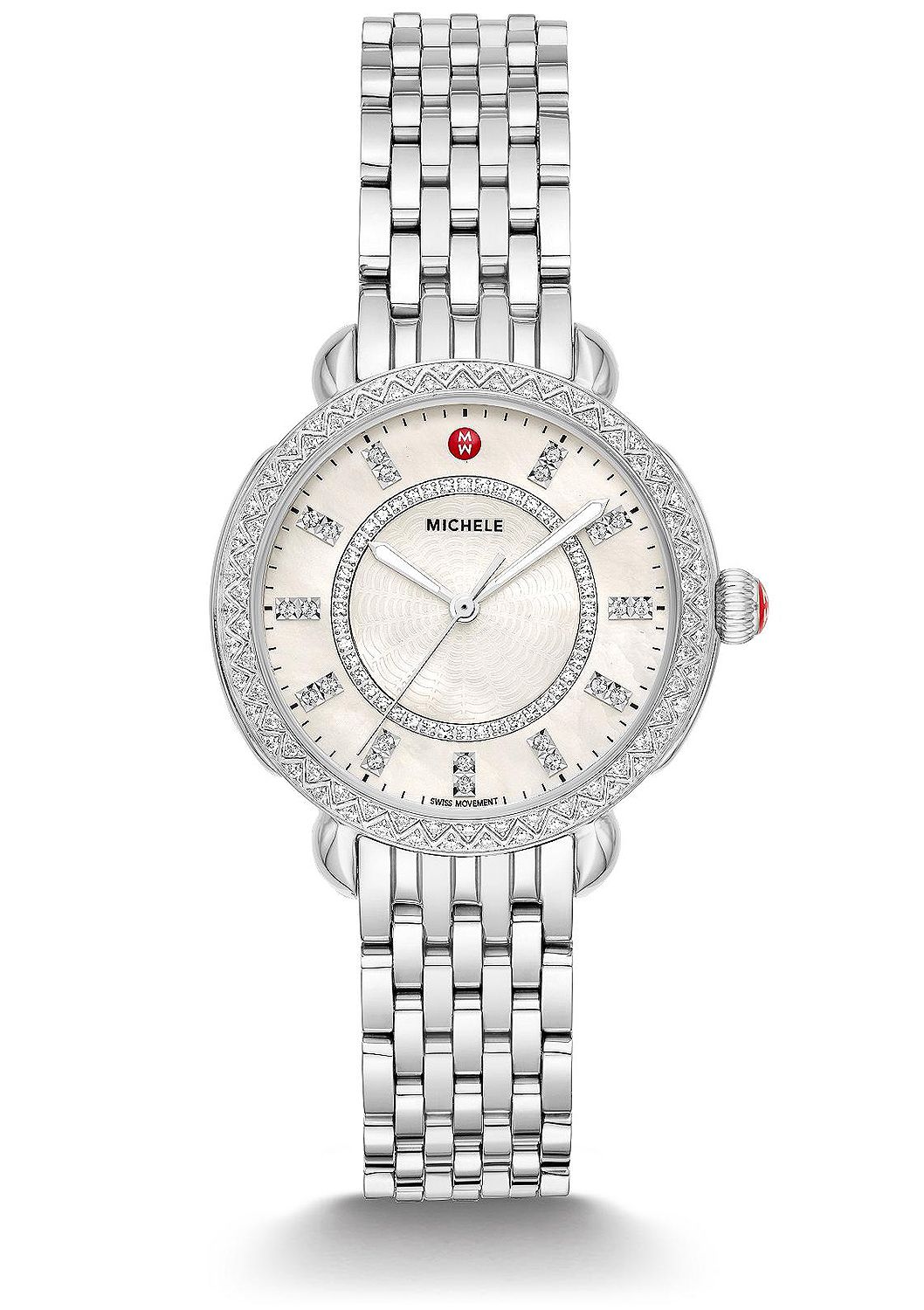 Sidney Classic Stainless Steel Diamond Watch | Michele | Luby 