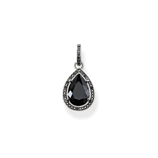 Maharani Onyx Stone Pendant (Silver/Black) | Thomas Sabo | Luby 