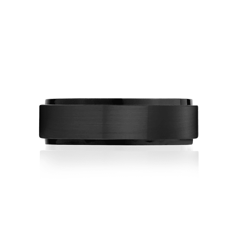 Stainless-Steel Single Striped Wedding Band Ring | ARZ Steel | Luby 