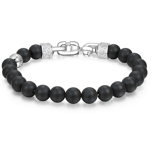 Shanti Beads Bracelet (Silver-Black) | Brosway Italia | Luby 