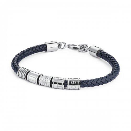 Bullet Braided Leather Bracelet | Brosway Italia | Luby 
