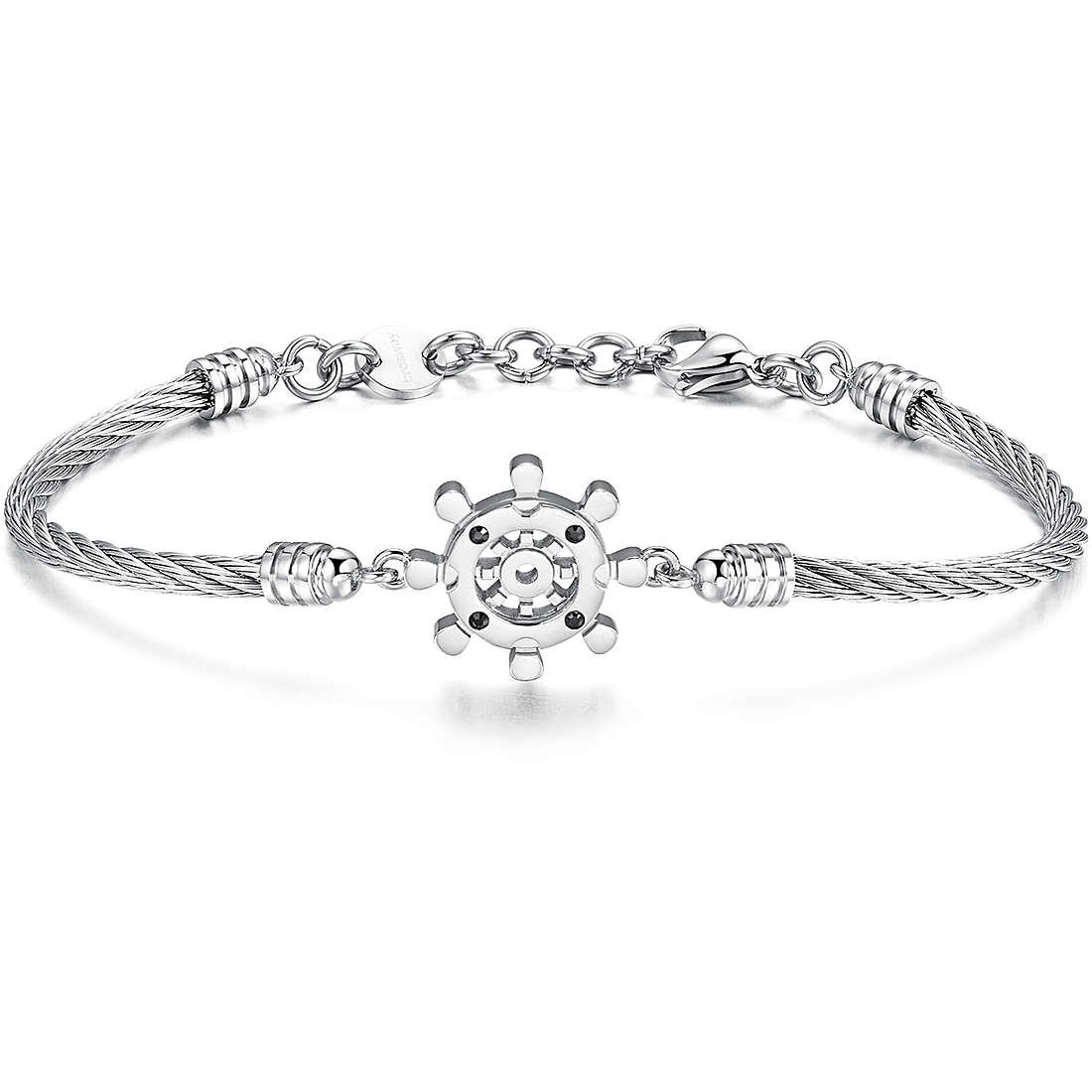 Horizon Ship Wheel Leather Bracelet | Brosway Italia | Luby 