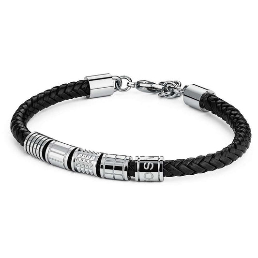 Bullet Braided Leather Bracelet | Brosway Italia | Luby 