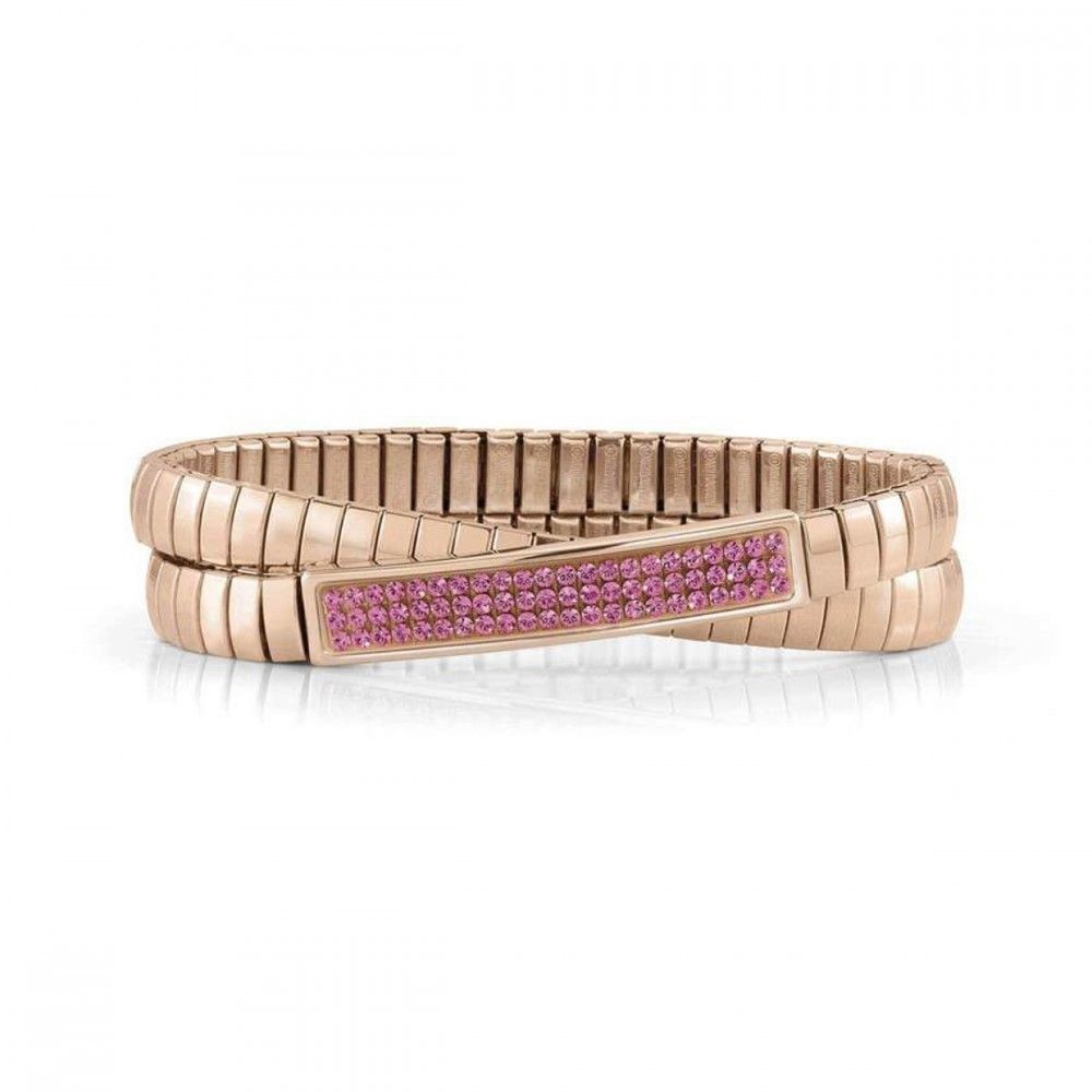 Glitter Stretch Double Bracelet in Rose Gold | Nomination Italy | Luby 