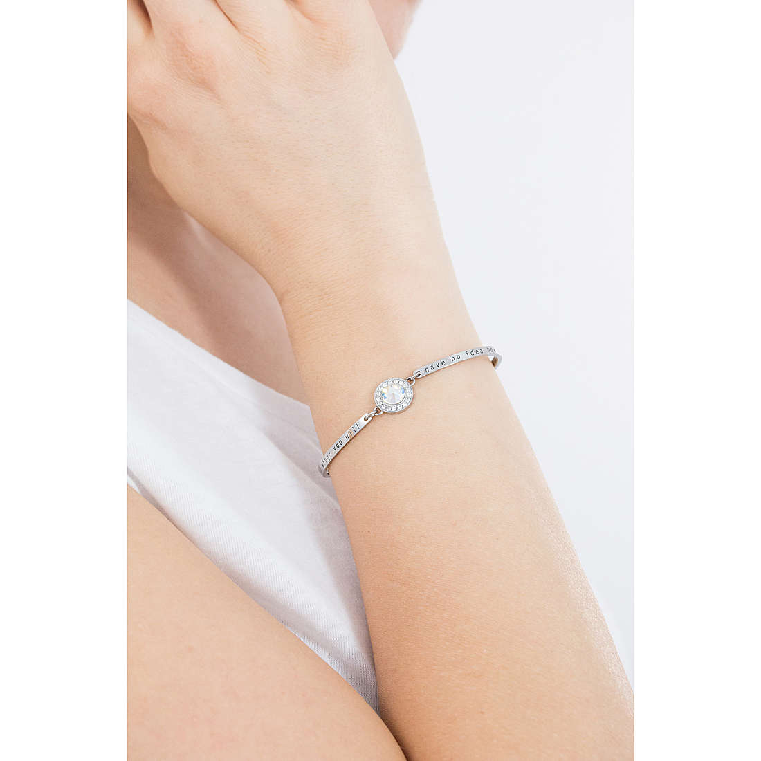 White Crystal Chakra Bracelet | Brosway Italia | Luby 