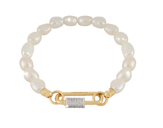 Small Pearls & Link Bracelet | Rebecca | Luby 