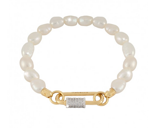 Small Pearls & Link Bracelet | Rebecca | Luby 