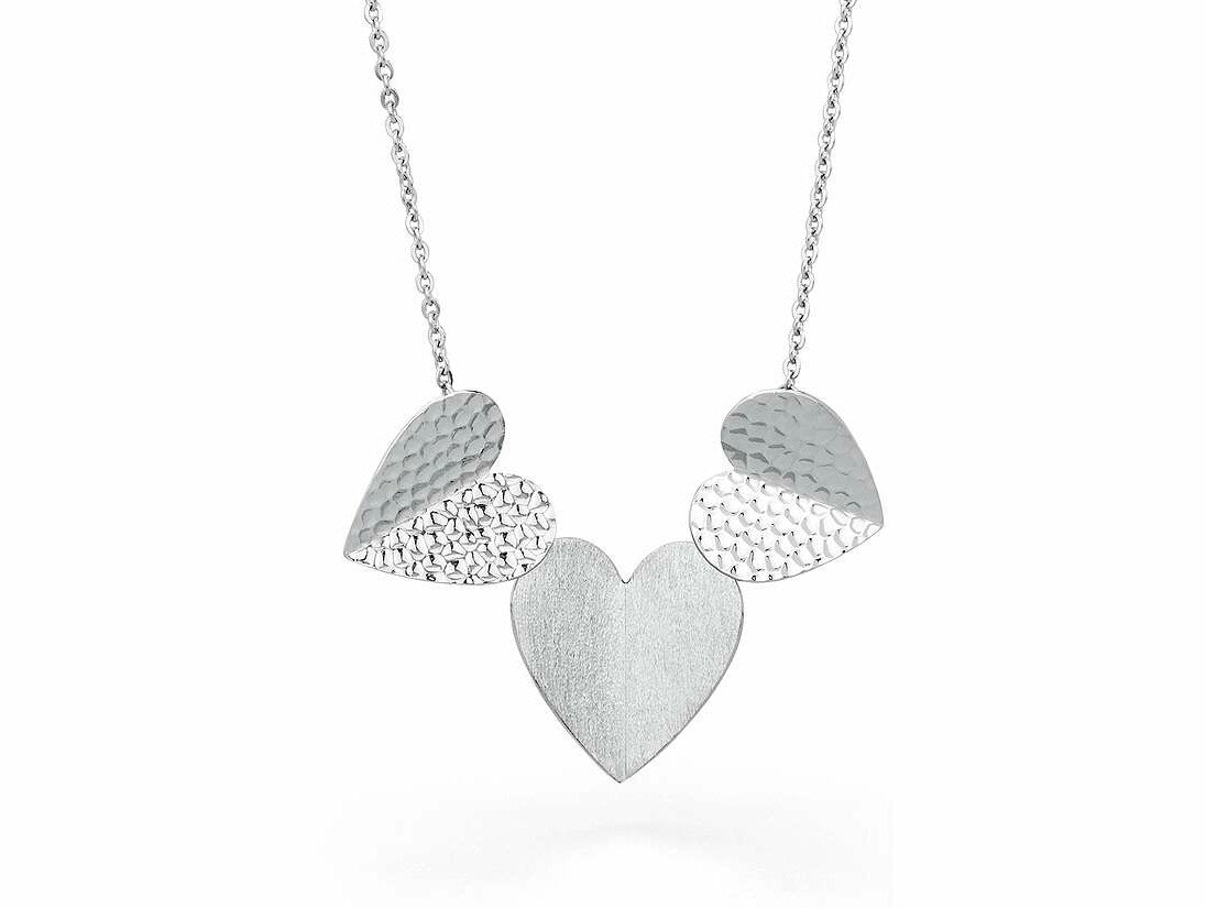 Heart Beat Necklace Three Hearts | Brosway Italia | Luby 