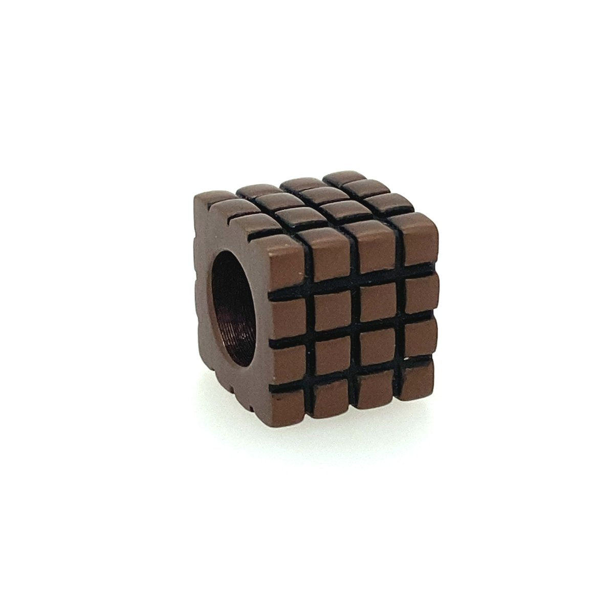 Square Brown Link Charm | Kermar | Luby 