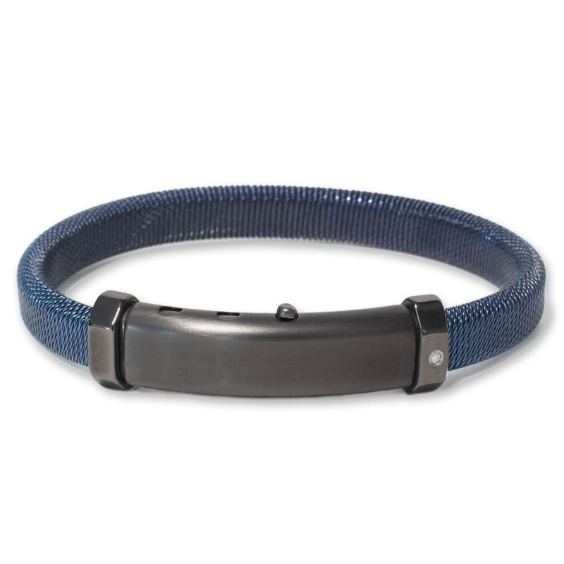 Brazalete tipo esclava de acero inoxidable