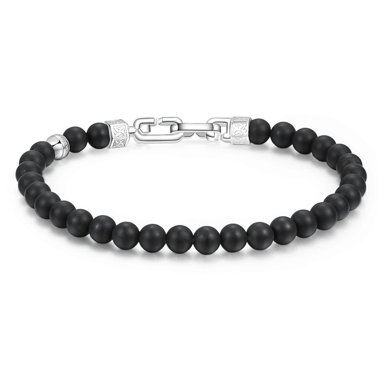 Shanti Beads Bracelet (Silver-Black) | Brosway Italia | Luby 