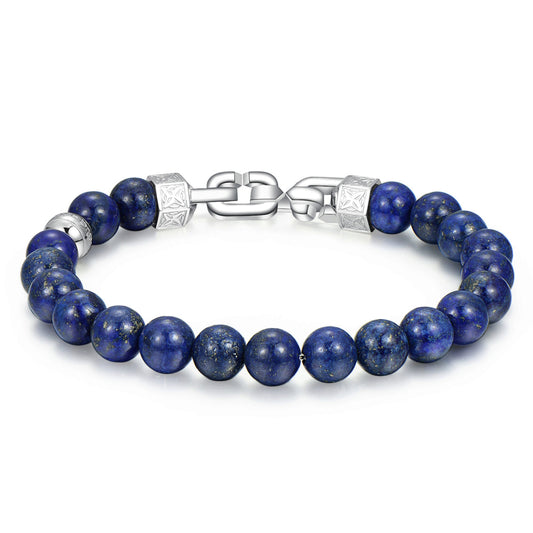 Shanti Beads Bracelet (Silver-Blue) | Brosway Italia | Luby 
