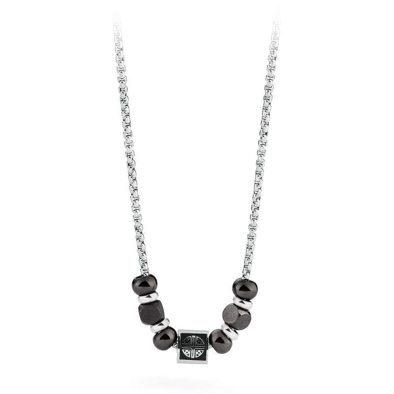 TJ Man  Necklace (Silver-Black) | Brosway Italia | Luby 