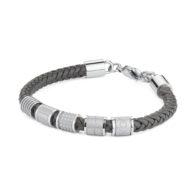 Bullet Braided Leather Bracelet | Brosway Italia | Luby 