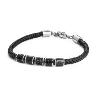 Bullet Braided Leather Bracelet | Brosway Italia | Luby 